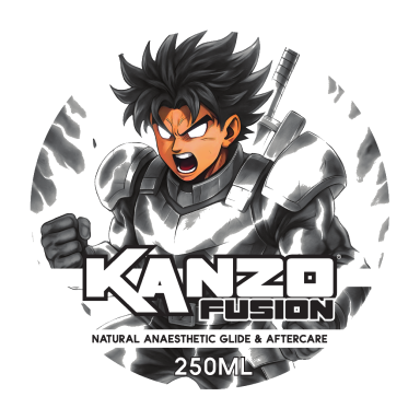 Kanzo Tattoo Glide – white-scented glide for professional tattoo artists with anime-inspired label